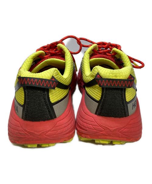 HOKA（ホカ）HOKA (ホカ) Nicole McLaughlin (ニコール マクラフリン) HOKAXNM MAFATE SPEED THREE2 レッド×イエロー サイズ:27.5cmの古着・服飾アイテム