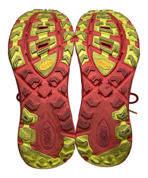 HOKA（ホカ）HOKA (ホカ) Nicole McLaughlin (ニコール マクラフリン) HOKAXNM MAFATE SPEED THREE2 レッド×イエロー サイズ:27.5cmの古着・服飾アイテム