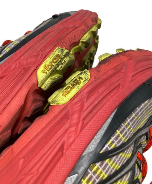 HOKA（ホカ）HOKA (ホカ) Nicole McLaughlin (ニコール マクラフリン) HOKAXNM MAFATE SPEED THREE2 レッド×イエロー サイズ:27.5cmの古着・服飾アイテム