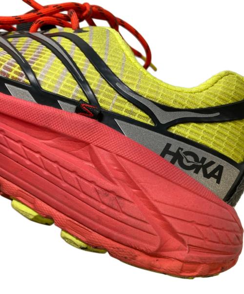 HOKA（ホカ）HOKA (ホカ) Nicole McLaughlin (ニコール マクラフリン) HOKAXNM MAFATE SPEED THREE2 レッド×イエロー サイズ:27.5cmの古着・服飾アイテム