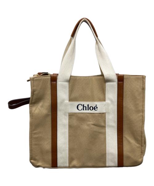 Chloe（クロエ）Chloe (クロエ) 2WAY マザーズトートバッグ ベージュの古着・服飾アイテム