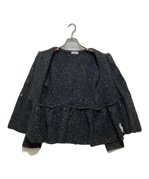 BRUNELLO CUCINELLI（ブルネロクチネリ）BRUNELLO CUCINELLI (ブルネロクチネリ) ミックスニットカーディガン DW5273322 グレー サイズ:XSの古着・服飾アイテム