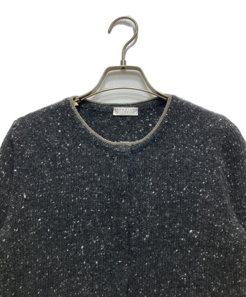 BRUNELLO CUCINELLI（ブルネロクチネリ）BRUNELLO CUCINELLI (ブルネロクチネリ) ミックスニットカーディガン DW5273322 グレー サイズ:XSの古着・服飾アイテム