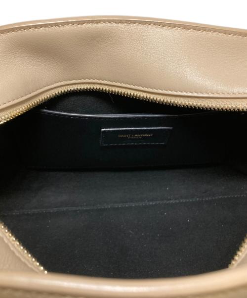 Saint Laurent Paris（サンローランパリ）Saint Laurent Paris (サンローランパリ) ダッフルロック 2WAYハンドバッグ ベージュの古着・服飾アイテム