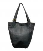 COACHコーチ）の古着「レザートートバッグ」｜ブラック