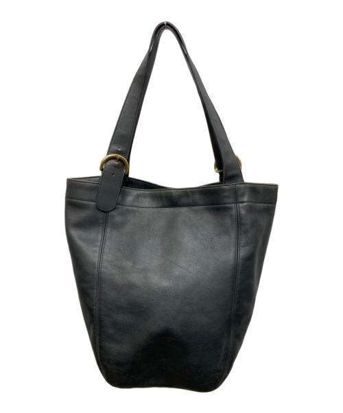 COACH（コーチ）COACH (コーチ) レザートートバッグ ブラックの古着・服飾アイテム