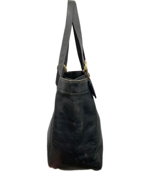 COACH（コーチ）COACH (コーチ) レザートートバッグ ブラックの古着・服飾アイテム