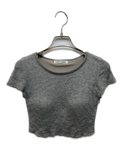 NICENICE MOMENT（ナイスナイス モーメント）NICENICE MOMENT (ナイスナイス モーメント) CAP SLV BRALETTE グレー サイズ:Mの古着・服飾アイテム