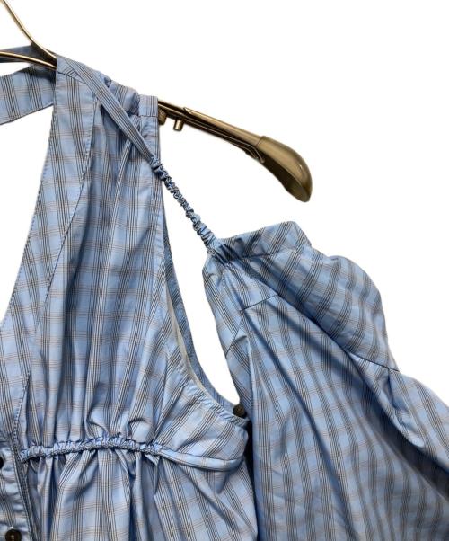 MAISON SPECIAL（メゾンスペシャル）MAISON SPECIAL (メゾンスペシャル) Multiway Taffeta Blouse ブルー サイズ:FREEの古着・服飾アイテム