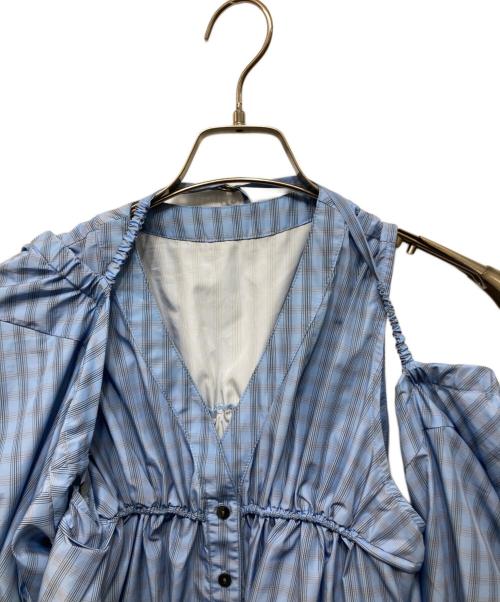 MAISON SPECIAL（メゾンスペシャル）MAISON SPECIAL (メゾンスペシャル) Multiway Taffeta Blouse ブルー サイズ:FREEの古着・服飾アイテム