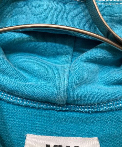 MM6 Maison Margiela（エムエムシックスメゾンマルジェラ）MM6 Maison Margiela (エムエムシックスメゾンマルジェラ) ステッチワークパーカー ブルー サイズ:Sの古着・服飾アイテム