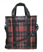 BALENCIAGAバレンシアガ）の古着「Bazar Shopper」｜レッド×ブラック
