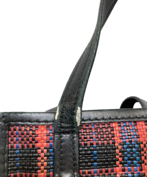 BALENCIAGA（バレンシアガ）BALENCIAGA (バレンシアガ) Bazar Shopper レッド×ブラックの古着・服飾アイテム