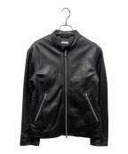 BEAUTY&YOUTHビューティーアンドユース）の古着「シープ シングル ライダースジャケット」｜ブラック