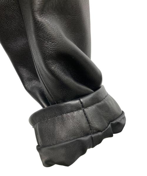 BEAUTY&YOUTH（ビューティーアンドユース）BEAUTY&YOUTH (ビューティーアンドユース) シープ シングル ライダースジャケット ブラック サイズ:Sの古着・服飾アイテム