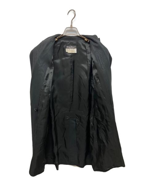 Salvatore Ferragamo（サルヴァトーレ フェラガモ）Salvatore Ferragamo (サルヴァトーレ フェラガモ) ジャガードワイドパンツセットアップ ブラック サイズ:46の古着・服飾アイテム