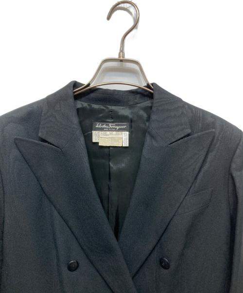 Salvatore Ferragamo（サルヴァトーレ フェラガモ）Salvatore Ferragamo (サルヴァトーレ フェラガモ) ジャガードワイドパンツセットアップ ブラック サイズ:46の古着・服飾アイテム