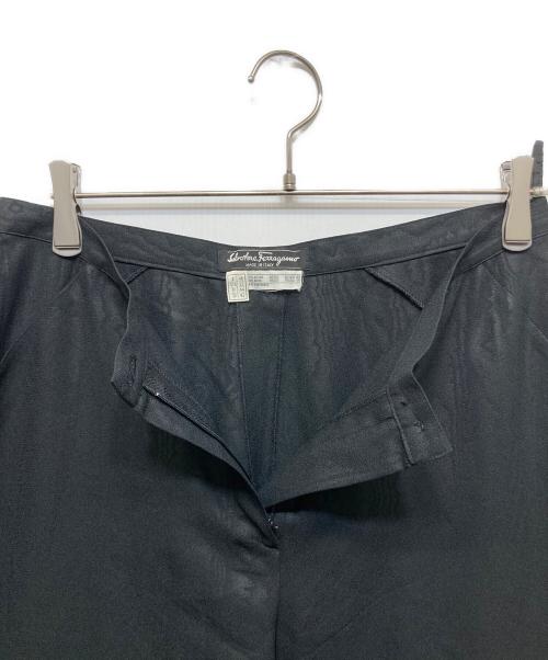 Salvatore Ferragamo（サルヴァトーレ フェラガモ）Salvatore Ferragamo (サルヴァトーレ フェラガモ) ジャガードワイドパンツセットアップ ブラック サイズ:46の古着・服飾アイテム