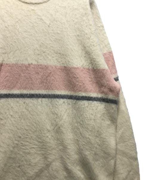 SUPREME（シュプリーム）Supreme (シュプリーム) 25FW Brushed Stripe Sweater（ブラッシュドストライプセーター）/ クルーネックニット アイボリー サイズ:Mの古着・服飾アイテム