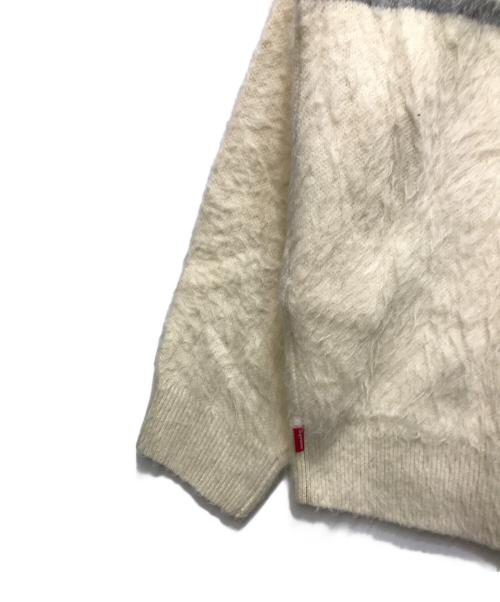 SUPREME（シュプリーム）Supreme (シュプリーム) 25FW Brushed Stripe Sweater（ブラッシュドストライプセーター）/ クルーネックニット アイボリー サイズ:Mの古着・服飾アイテム