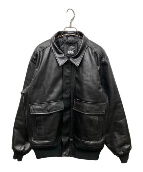 FTC（エフティーシー）FTC (エフティーシー) LEATHER A-2 FLIGHT JACKET ブラック サイズ:Mの古着・服飾アイテム