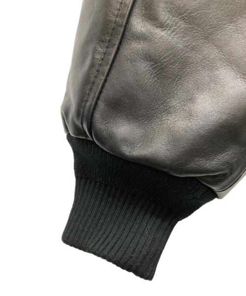 FTC（エフティーシー）FTC (エフティーシー) LEATHER A-2 FLIGHT JACKET ブラック サイズ:Mの古着・服飾アイテム