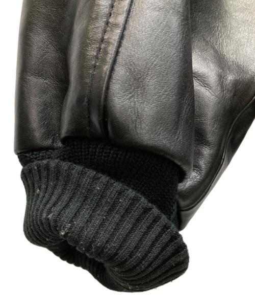 FTC（エフティーシー）FTC (エフティーシー) LEATHER A-2 FLIGHT JACKET ブラック サイズ:Mの古着・服飾アイテム