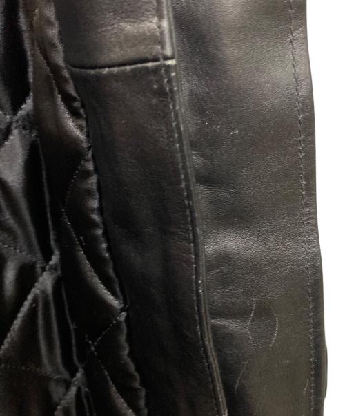 FTC（エフティーシー）FTC (エフティーシー) LEATHER A-2 FLIGHT JACKET ブラック サイズ:Mの古着・服飾アイテム