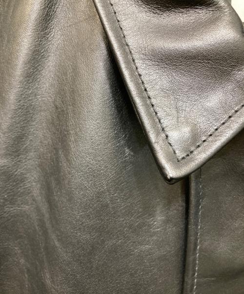 FTC（エフティーシー）FTC (エフティーシー) LEATHER A-2 FLIGHT JACKET ブラック サイズ:Mの古着・服飾アイテム