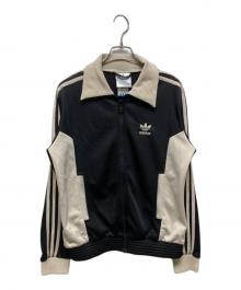 adidas（アディダス）の古着「襟付トラックジャケット」｜ブラック×ホワイト