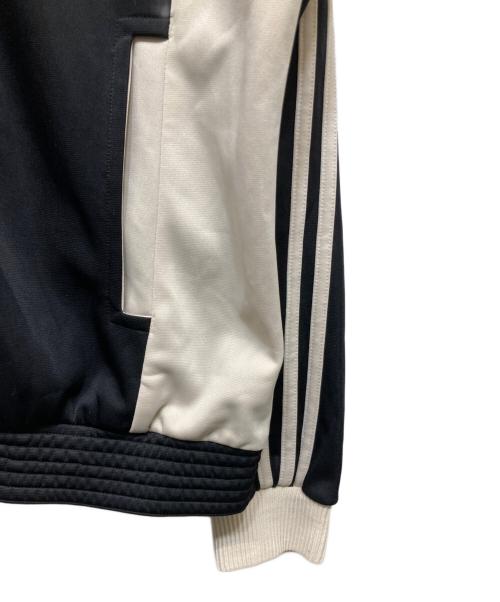 adidas（アディダス）adidas (アディダス) 襟付トラックジャケット ブラック×ホワイト サイズ:Sの古着・服飾アイテム
