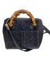 GUCCI（グッチ）の古着「2WAYバンブーミニバッグ」｜ダークネイビー