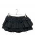 GLOWNY（グロウニー）の古着「LACE RUFFLE MINI SKIRT」｜ブラック