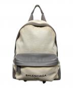 BALENCIAGAバレンシアガ）の古着「エクスクルーシブ/バックパック」｜グレー×アイボリー