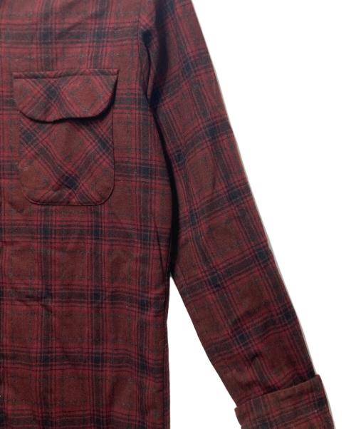 PENDLETON（ペンドルトン）PENDLETON (ペンドルトン) 00’Ｓ ボードチェックオープンカラーシャツ レッド サイズ:Mの古着・服飾アイテム