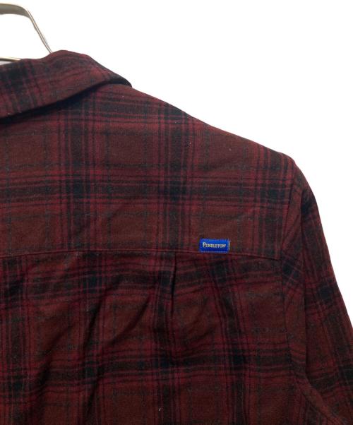 PENDLETON（ペンドルトン）PENDLETON (ペンドルトン) 00’Ｓ ボードチェックオープンカラーシャツ レッド サイズ:Mの古着・服飾アイテム