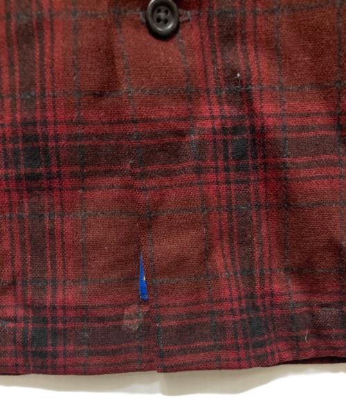 PENDLETON（ペンドルトン）PENDLETON (ペンドルトン) 00’Ｓ ボードチェックオープンカラーシャツ レッド サイズ:Mの古着・服飾アイテム