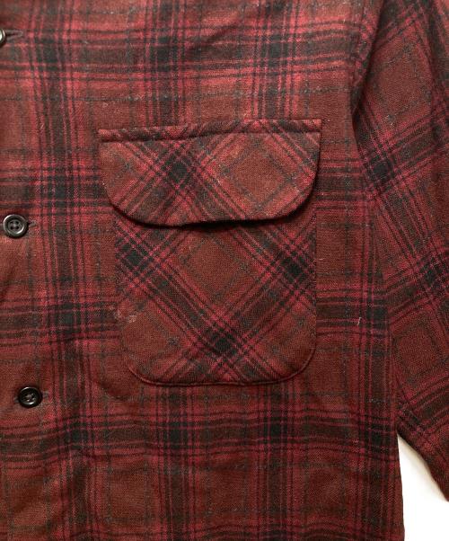 PENDLETON（ペンドルトン）PENDLETON (ペンドルトン) 00’Ｓ ボードチェックオープンカラーシャツ レッド サイズ:Mの古着・服飾アイテム
