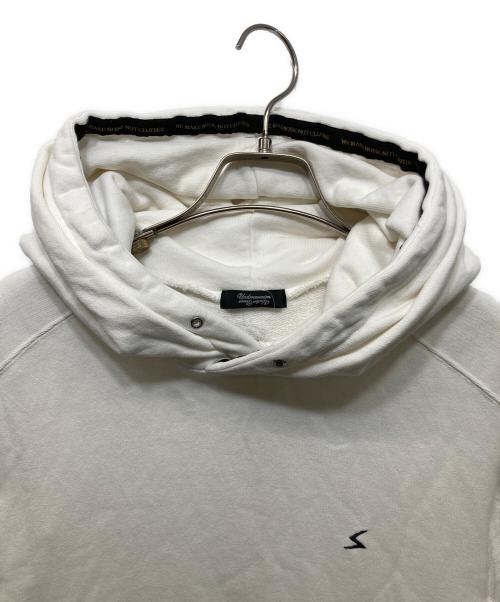 UNDERCOVERISM（アンダーカバーイズム）UNDERCOVERISM (アンダーカバーイズム) ロゴ刺繍 サイドジップ ノースリーブ パーカー ホワイト サイズ:2の古着・服飾アイテム