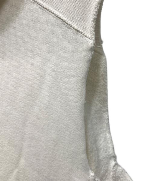 UNDERCOVERISM（アンダーカバーイズム）UNDERCOVERISM (アンダーカバーイズム) ロゴ刺繍 サイドジップ ノースリーブ パーカー ホワイト サイズ:2の古着・服飾アイテム