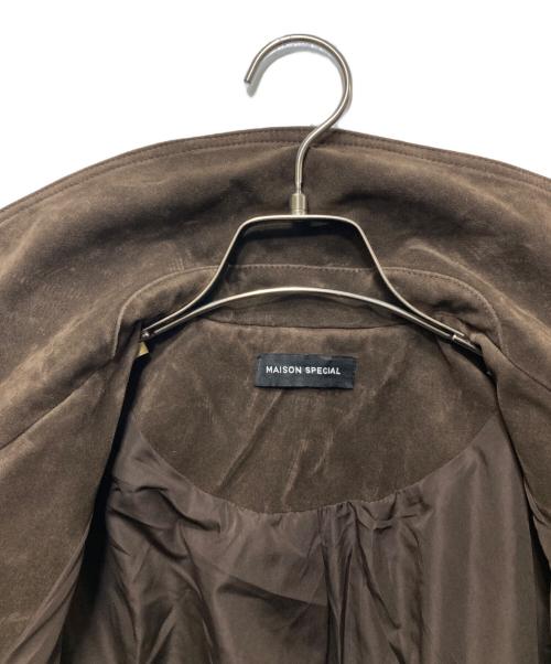MAISON SPECIAL（メゾンスペシャル）MAISON SPECIAL (メゾンスペシャル) Suede Trench Coat (スウェードトレンチコート）21252165803 ブラウン サイズ:FREE 未使用品の古着・服飾アイテム