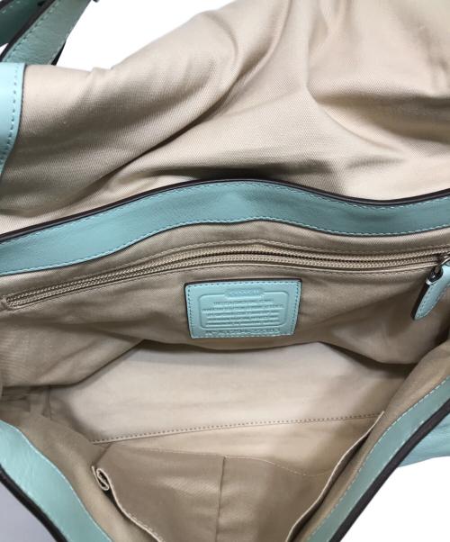 COACH（コーチ）COACH (コーチ) フラップ2WAYバッグ ブルーの古着・服飾アイテム