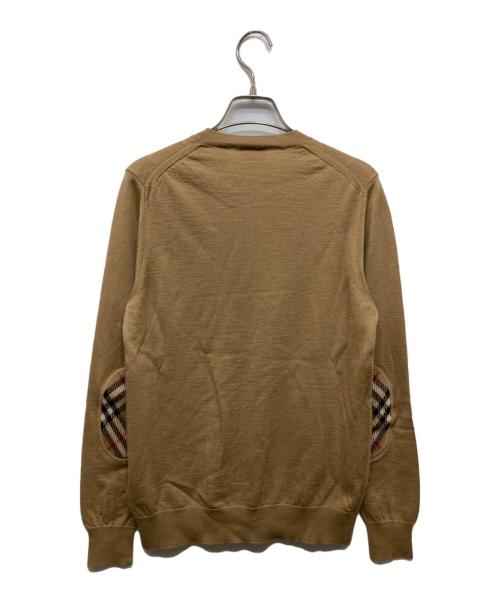 BURBERRY LONDON（バーバリーロンドン）BURBERRY LONDON (バーバリーロンドン) エルボーパッチニット ブラウン サイズ:Mの古着・服飾アイテム
