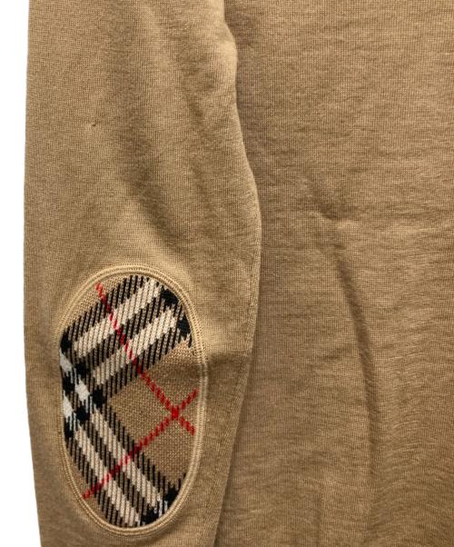 BURBERRY LONDON（バーバリーロンドン）BURBERRY LONDON (バーバリーロンドン) エルボーパッチニット ブラウン サイズ:Mの古着・服飾アイテム