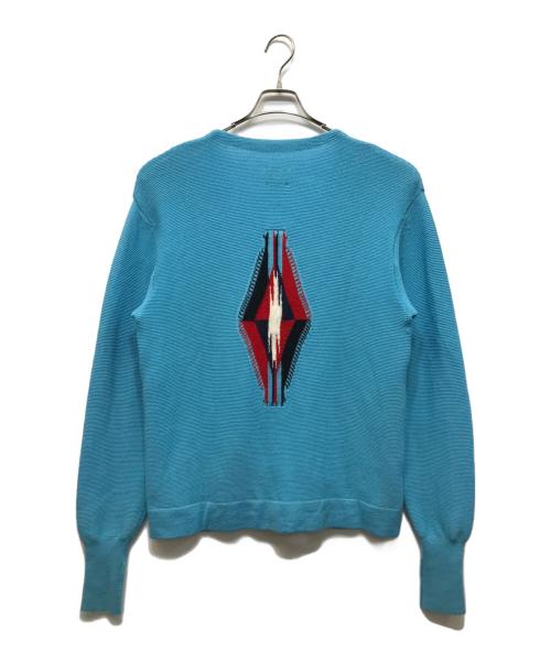 Needles（ニードルズ）Needles (ニードルズ) V Neck Cardigan - Chimayo ブルー サイズ:Sの古着・服飾アイテム