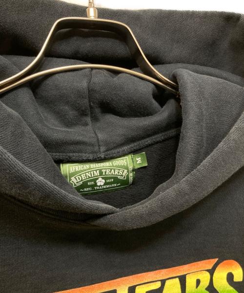 Denim Tears（デニムティアーズ）Denim Tears (デニムティアーズ) ロゴフーディー ブラック サイズ:Mの古着・服飾アイテム