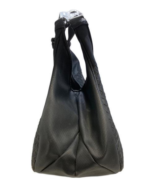 BOTTEGA VENETA（ボッテガベネタ）BOTTEGA VENETA (ボッテガベネタ) イントレチャートカンパーナワンショルダーバッグ ブラックの古着・服飾アイテム