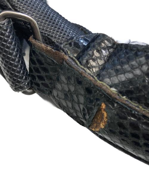 BOTTEGA VENETA（ボッテガベネタ）BOTTEGA VENETA (ボッテガベネタ) イントレチャートカンパーナワンショルダーバッグ ブラックの古着・服飾アイテム