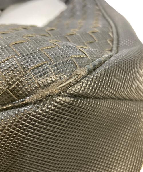 BOTTEGA VENETA（ボッテガベネタ）BOTTEGA VENETA (ボッテガベネタ) イントレチャートカンパーナワンショルダーバッグ ブラックの古着・服飾アイテム