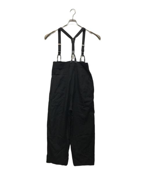 H BEAUTY&YOUTH（エイチ ビューティー&ユース）H BEAUTY&YOUTH (エイチ ビューティー&ユース) Tropical high waist suspender pants ブラック サイズ:Mの古着・服飾アイテム